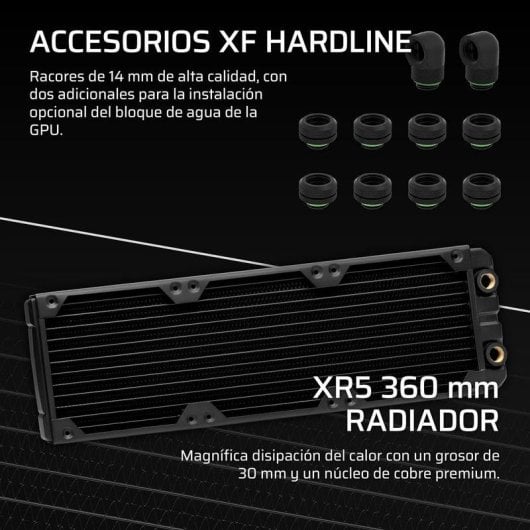 Refrigeración Líquida Corsair iCUE Link XH505i RX360 360mm 3 Ventiladores RGB Depósito Elite