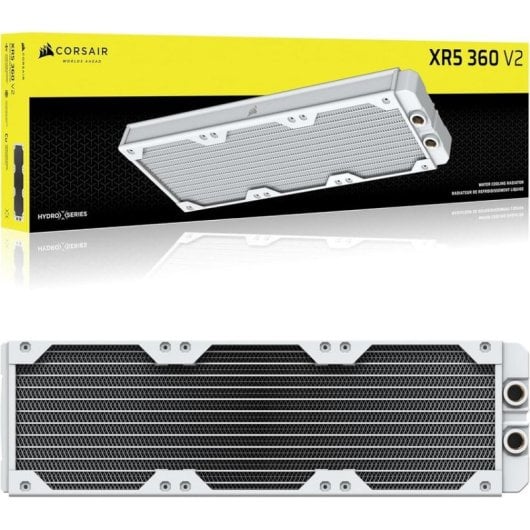 Refrigeración Líquida Corsair Hydro X Series XR5 360mm 3 Ventiladores Blanco iCUE Link