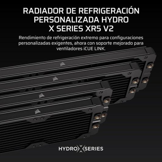Refrigeración Líquida Corsair Hydro X Series XR5 360mm 3 Ventiladores Compatibilidad iCUE Link