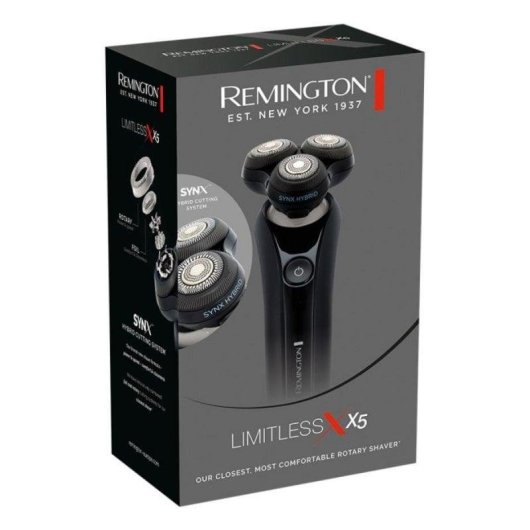 Barbeador Facial Remington XR1755 Recarregável 50min Resistente à Água Cabeças Flexíveis