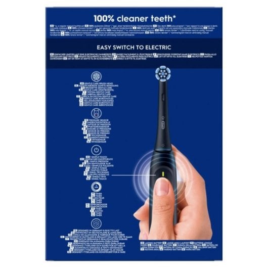 Elektrische Zahnbürste Oral-B iO Series 2 Schwarz Grün Vibrationsbürste 3 Modi 2 Griffstücke 2 Köpfe