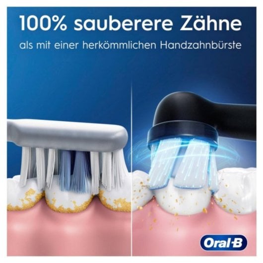 Elektrische Zahnbürste Oral-B iO Series 2 Schwarz Grün Vibrationsbürste 3 Modi 2 Griffstücke 2 Köpfe