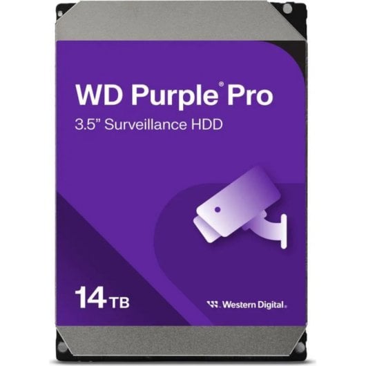 Disco Duro Western Digital 14TB HDD 7200rpm 6 Gbit/s WD142PURP Purple Pro + Proteção Avançada
