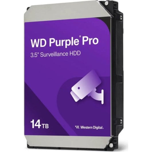 Disco Duro Western Digital 14TB HDD 7200rpm 6 Gbit/s WD142PURP Purple Pro + Proteção Avançada