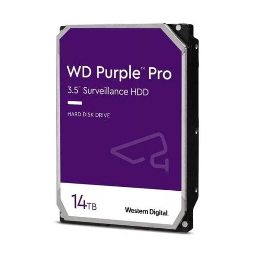 Disco Duro Western Digital 14TB HDD 7200rpm 6 Gbit/s WD142PURP Purple Pro + Proteção Avançada