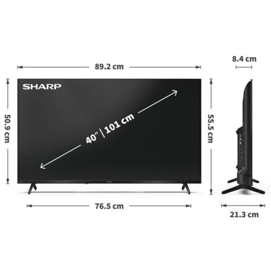 Sharp QLED 40HF3265E Smart TV 40" Full HD Google TV HDR