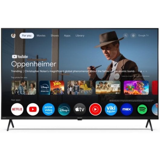 TV Sharp Quantum Dot 43HP5265E 43" 4K Google TV Dolby Vision Atmos