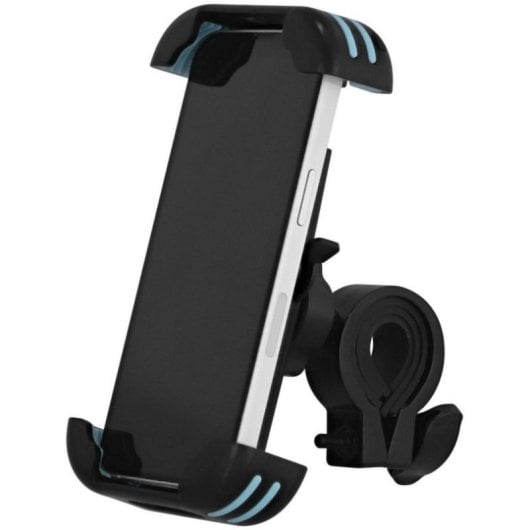 Soporte manillar ABS Smartphone 7" bloqueo anticaída 360° silicona antideslizante negro