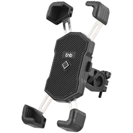 Supporto smartphone universale manubrio bici/scooter ABS 7,2" nero rotazione 360° antishock blocco automatico