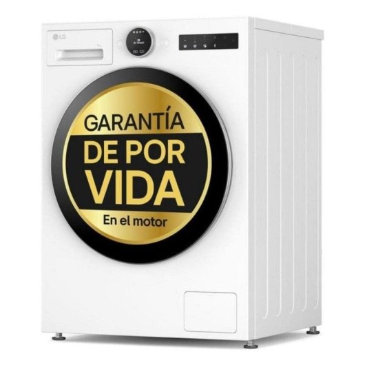 Lavadora carga frontal LG Serie 700 F4X7009TWS 9 kg 1350 rpm clase A Wi-Fi IA blanca