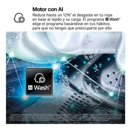 Lavadora LG F4X7009TWS 9 kg Carga Frontal 1400 rpm A Blanca Wi-Fi Steam TurboWash AI DD