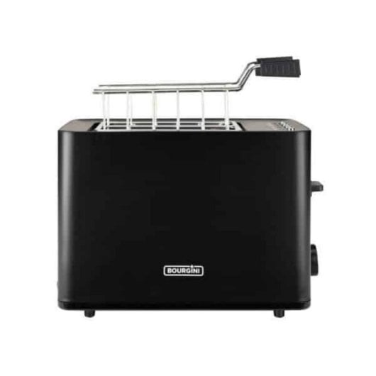 Tostadora Bourgini 14.0402.00.00 negra 2 rebanadas 850 W ranura larga sandwich extraancha