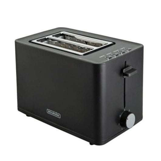 Tostadora Bourgini 14.0402.00.00 negra 2 rebanadas 850 W ranura larga sandwich extraancha