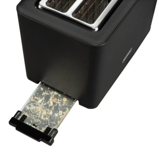 Tostadora Bourgini 14.0402.00.00 negra 2 rebanadas 850 W ranura larga sandwich extraancha