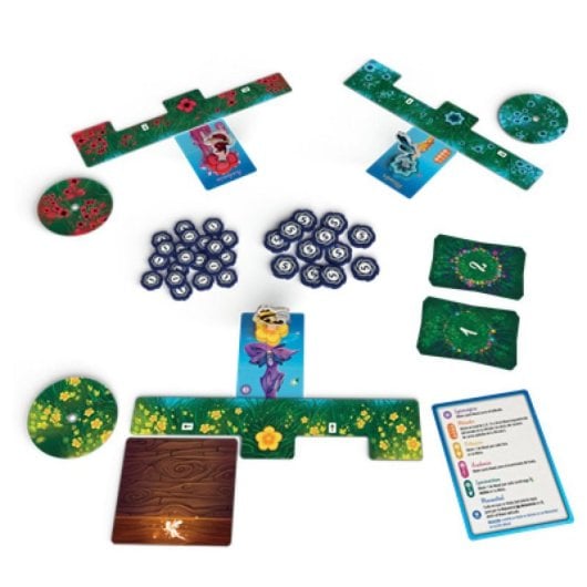 Juego de cartas Fairy Ring logico 66 cartas multicolor para 2 a 4 jugadores 40 min tablero incluido espanol