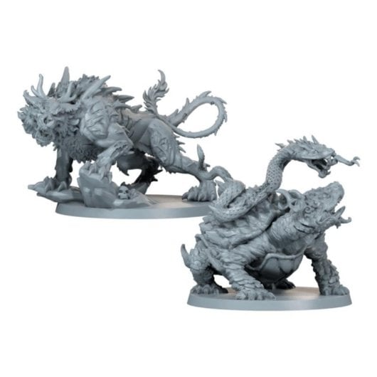 Zombicide Divine Beasts Expansion 4 Miniaturas 23 Cartas Multicolor Español