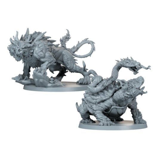 Zombicide Divine Beasts Expansion 4 Miniaturas 23 Cartas Multicolor Español