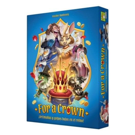 Juego de cartas For a Crown logico multijugador 3 a 5 jugadores 62 cartas tablero figuras
