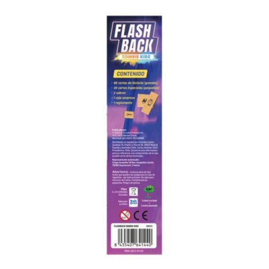 Juego de Cartas Flashback Zombie Kidz Cooperativo Lógico 130 Cartas Español 2-4 Jugadores