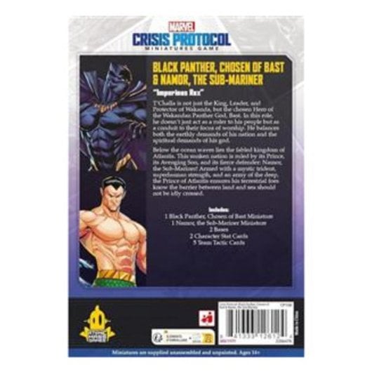 MCP Black Panther & Namor Expansion Miniaturas Guerra Multicolor 2 Jugadores 90min