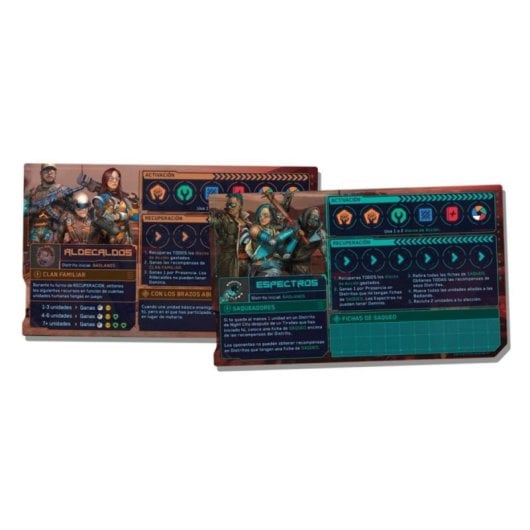 Cyberpunk 2077 Familias y Proscritos Expansion Juego de Cartas Español 1-5 Jugadores 90-120min