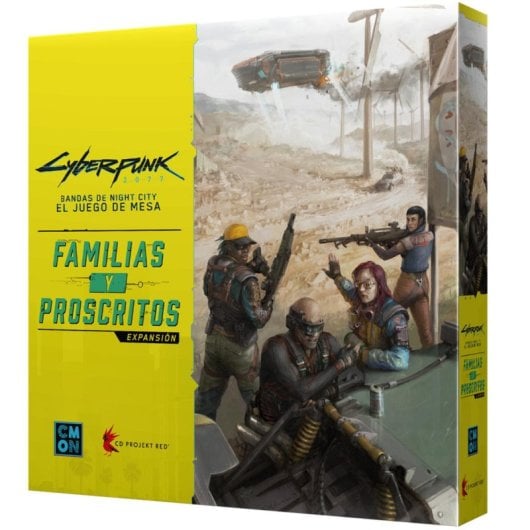 Cyberpunk 2077 Familias y Proscritos Expansion Juego de Cartas Español 1-5 Jugadores 90-120min