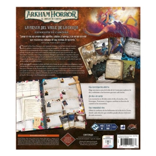 Juego de cartas Isla de la Cicuta AHC77ES expansión campaña 1-4 jugadores multicolor