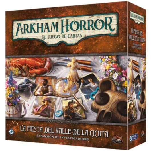 Juego de cartas La fiesta del Valle de la Cicuta expansión investigadores 239 cartas multicolor caja