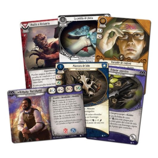 Juego de cartas La fiesta del Valle de la Cicuta expansión investigadores 239 cartas multicolor caja