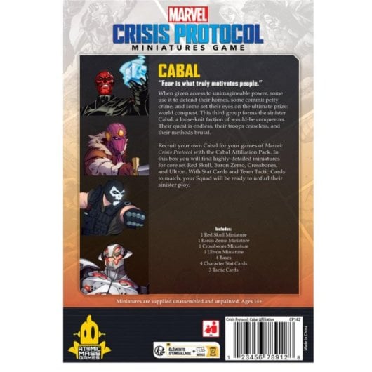 Juego de mesa MCP Cabal Affiliation Pack multicolor miniaturas rol estrategia 2 jugadores