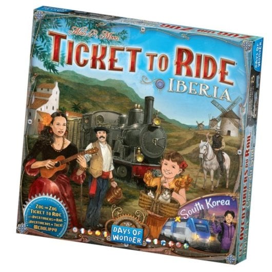 Juego de mesa ¡Aventureros al Tren! Iberia y Corea del Sur Estrategia 2-4 jugadores Multilingüe