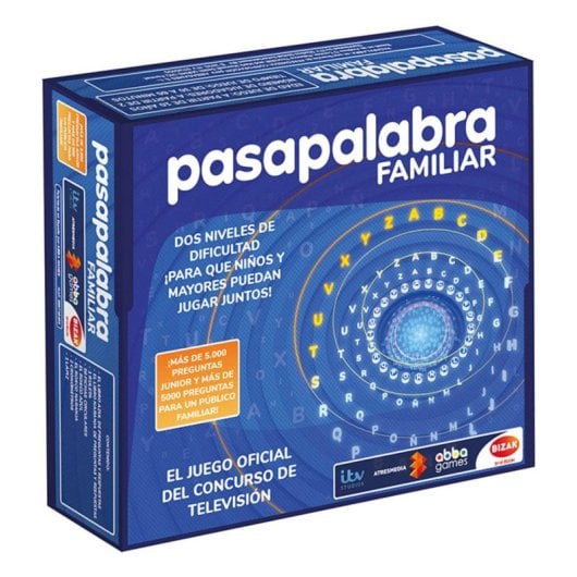 Juego de mesa Bizak Pasapalabra Familiar 12000 preguntas 200 roscos equipos niños y adultos