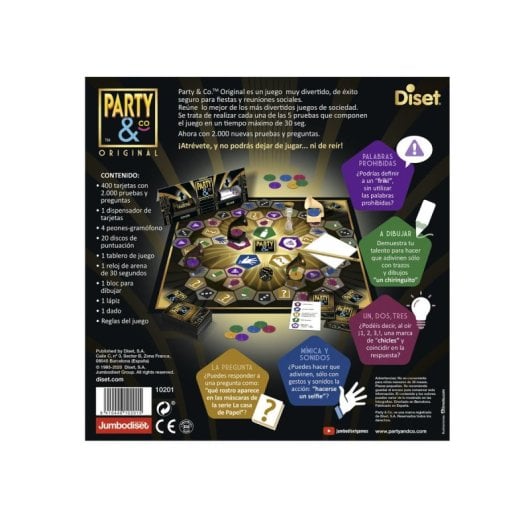 Party&co Original Juego de mesa para 3-20 jugadores Español Adulto Diset Party