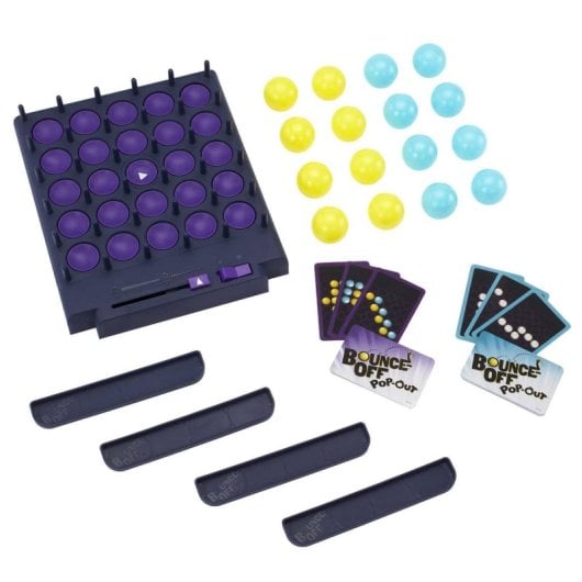 Juego de mesa Bounce-Off Pop-Out multicolor para 1-4 jugadores, plástico, 7+ años