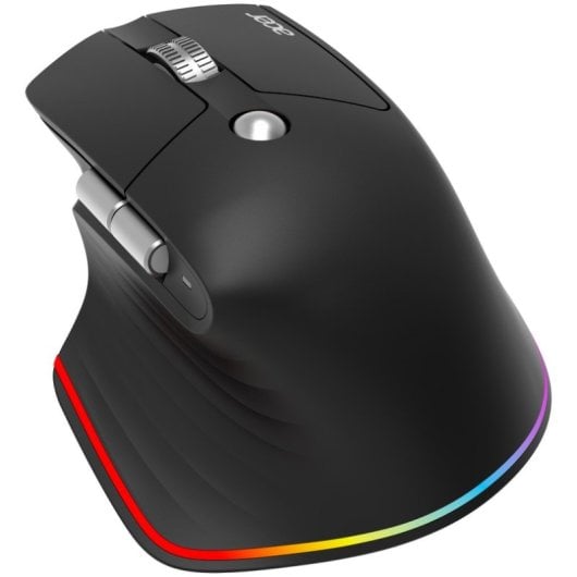 Souris Acer Easy Fit Mouse sans fil RF Bluetooth 4000 DPI Noir rechargeable 6 boutons