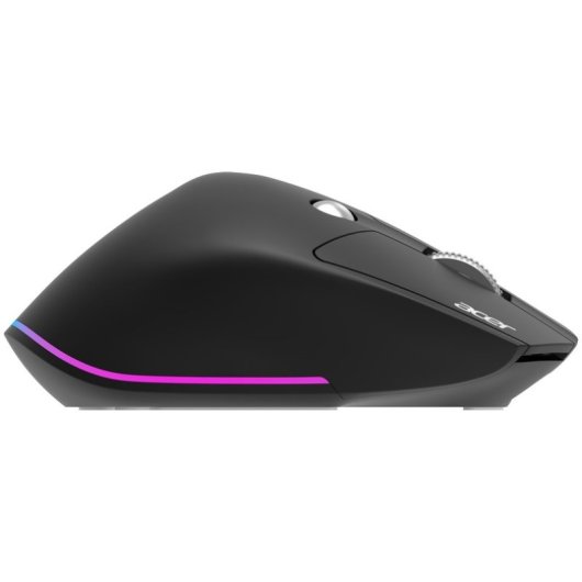 Souris Acer Easy Fit Mouse sans fil RF Bluetooth 4000 DPI Noir rechargeable 6 boutons