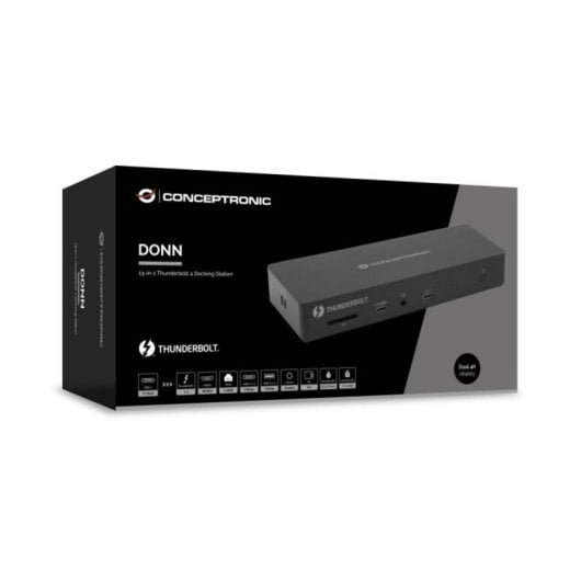 Docking station Conceptronic DONN30B Thunderbolt 4 8K 96 W USB 3.2 Gen2 HDMI SD LAN