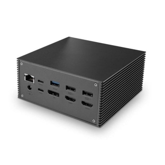 Docking Station Lindy 43378 USB-C 3 Display 4K SD LAN Aluminio Gris PD 25W