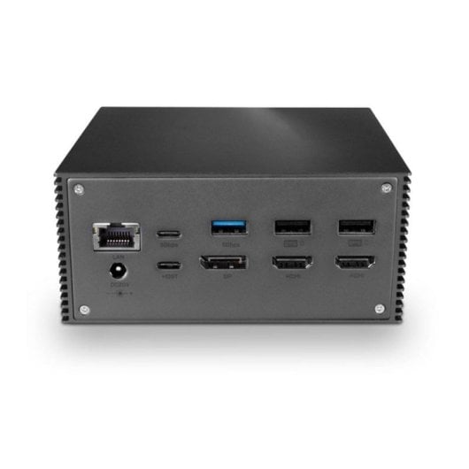Docking Station Lindy 43378 USB-C 3 Display 4K SD LAN Aluminio Gris PD 25W