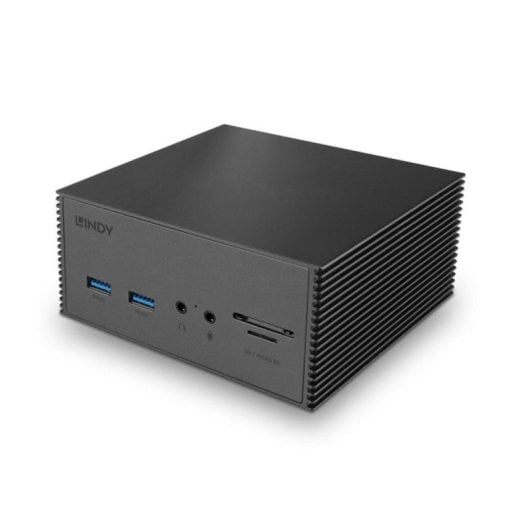 Docking Station Lindy 43378 USB-C 3 Display 4K SD LAN Aluminio Gris PD 25W