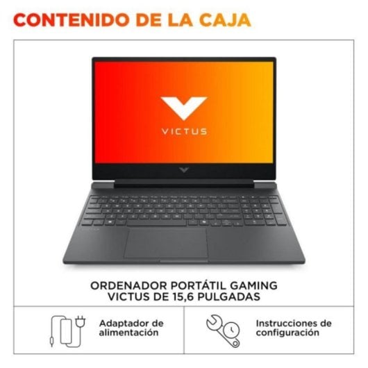 Portátil HP Victus 15-fa2708ns 15.6" Intel Core i5-13420H 16GB 512GB SSD RTX 4050 6GB Negro