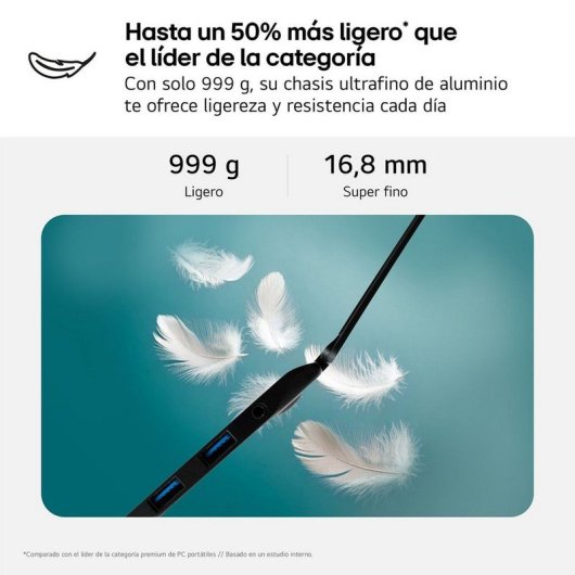 Portátil LG 14Z90RU-G.AP55B 14" Intel Core i5 16GB 512GB SSD Windows 11 Pro DCI-P3 Preto