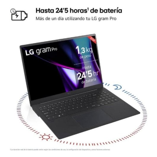 Portátil LG Gram Pro 16Z90SP 16" Intel Core Ultra 7 155H 32GB 1TB SSD OLED RTX 3050 4GB Preto