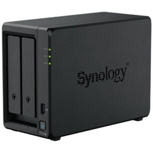 NAS Synology DiskStation DS725+ Ryzen Embedded R1600 4GB DDR4 2 Bays 2.5GbE M.2 NVMe Schwarz