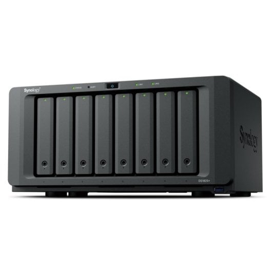 NAS Interno Synology DiskStation DS1825+ 8GB Ryzen Embedded V1500B 2.5GbE 8 bahías SATA/M.2 ECC Expansible 360TB