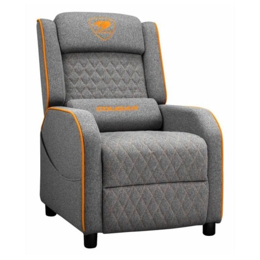 Butaca gaming COUGAR Ranger One gris reposapiés reclinable soporte 150 kg textil acero