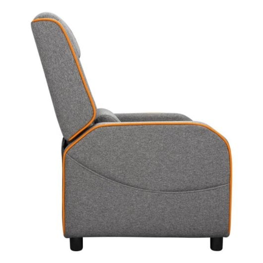 Butaca gaming COUGAR Ranger One gris reposapiés reclinable soporte 150 kg textil acero