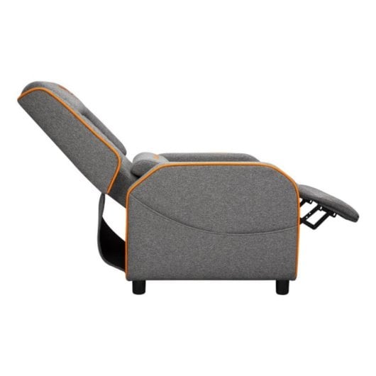 Butaca gaming COUGAR Ranger One gris reposapiés reclinable soporte 150 kg textil acero