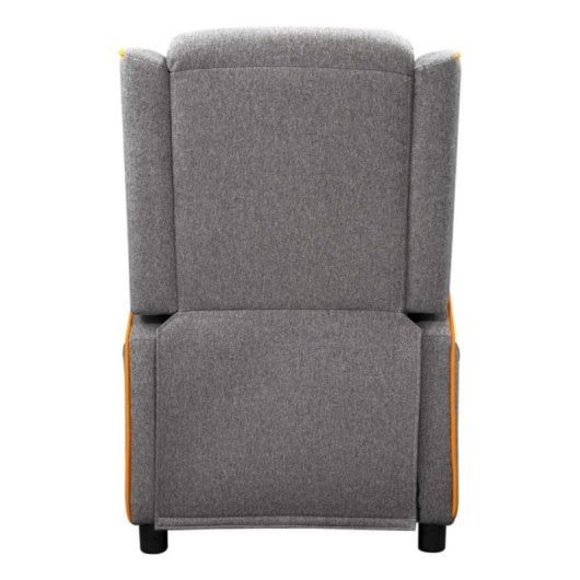Butaca gaming COUGAR Ranger One gris reposapiés reclinable soporte 150 kg textil acero