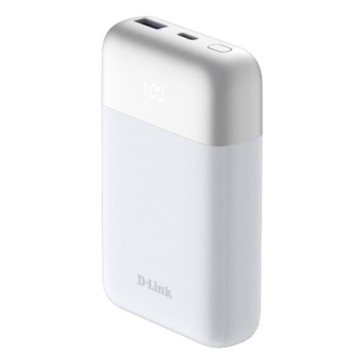 Powerbank D-Link DPP-101 10000 mAh Blanco Carga Rápida USB-C Protecciones Avanzadas